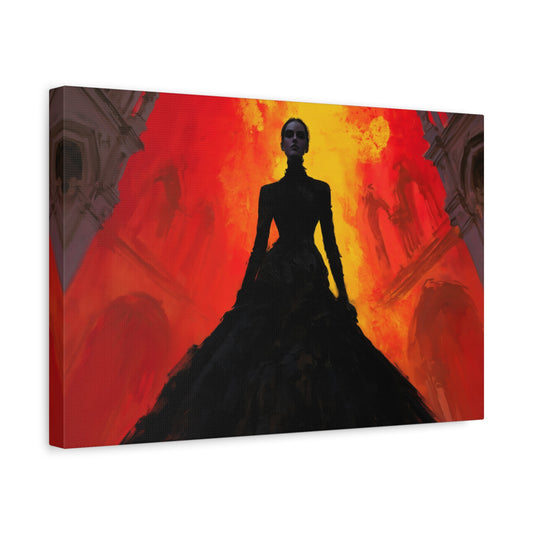 The Widow of the Burning Cathedral | Signature Canvas