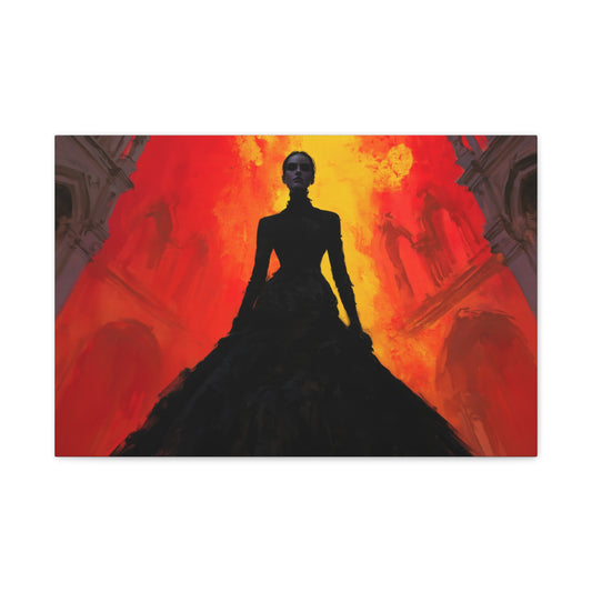 The Widow of the Burning Cathedral | Signature Canvas