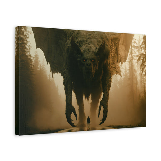 The Road Beneath Its Shadow | Signature Canvas