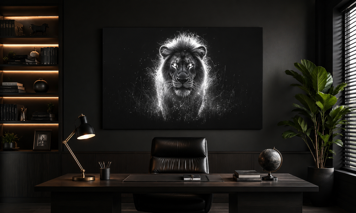 Room mockup with wall art