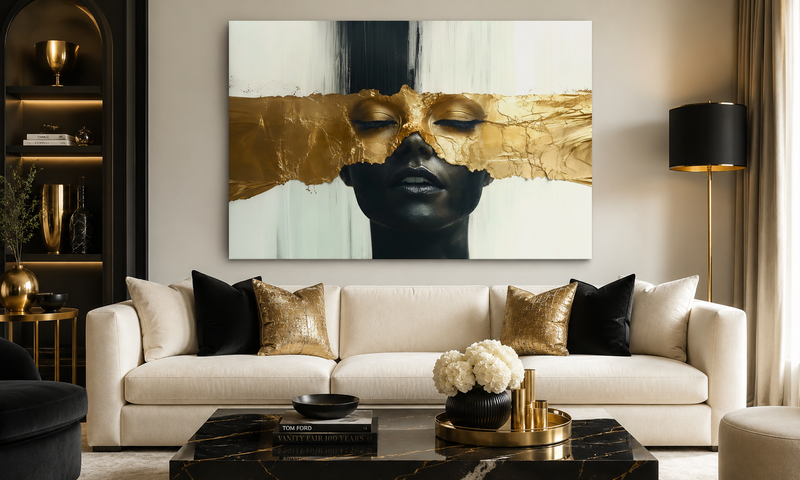 Room mockup with wall art
